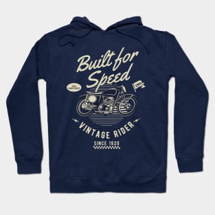 Built For Speed Vintage Rider Hoodie